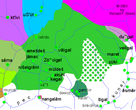 Map: Region of the First Uprisings